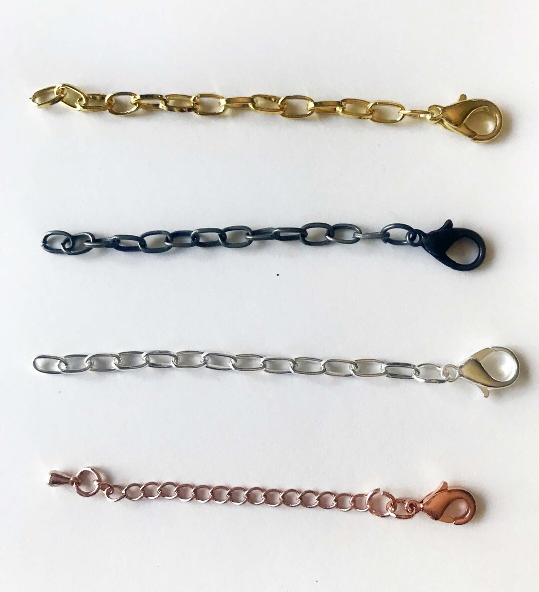 Necklace Extender, 3 Inch, Choose From 4 Colors FREE SHIPPING - Etsy