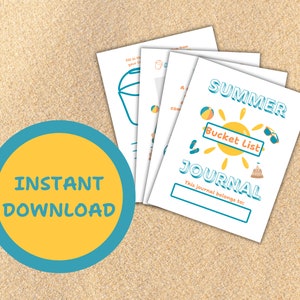 Diario para niños, Diario de verano, Diario de verano para niños, Lista de deseos de verano, Diario de verano para niños, Lista de deseos de verano para niños