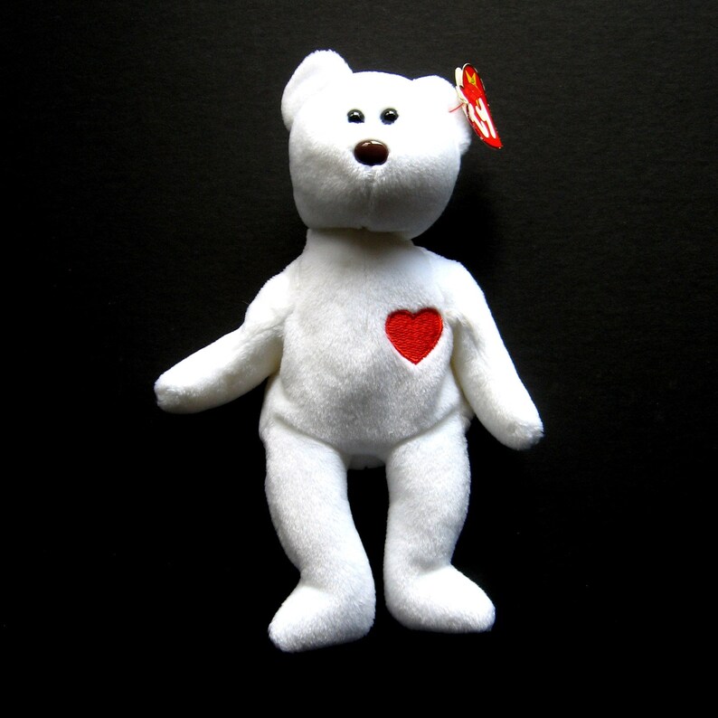 Vintage TY Beanie Baby Valentino the Bear 1994 Plush Etsy