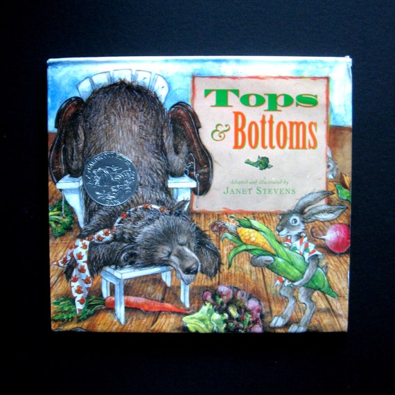 Vintage Books Tops And Bottoms 1995 By Janet Stevens Etsy