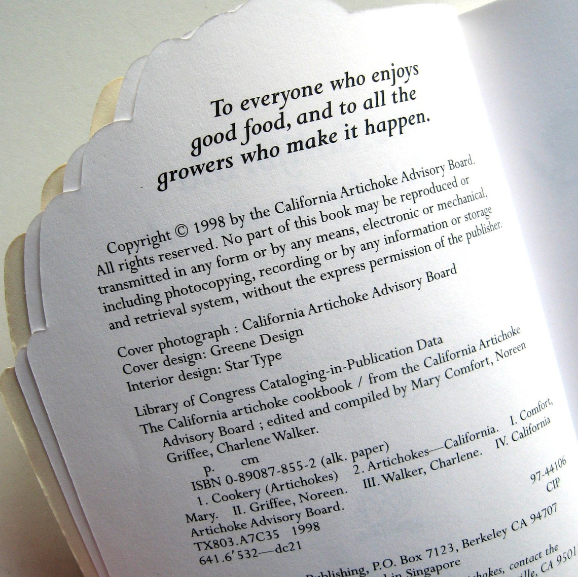 Vintage Book the California Artichoke Cookbook 1998 Etsy