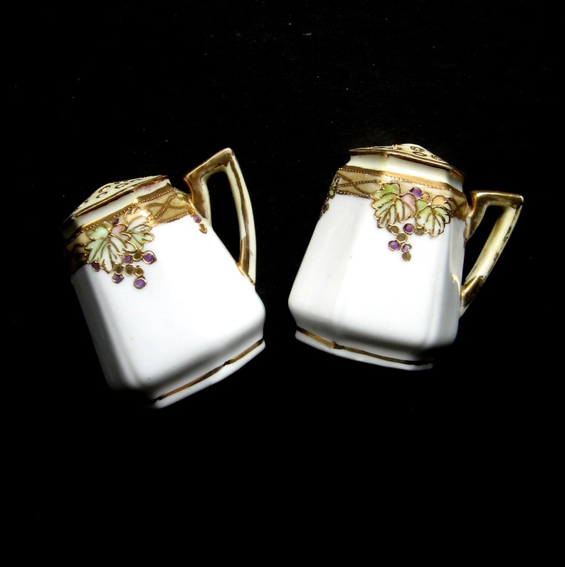 Vintage Salt and Pepper Shakers by Nippon Porcelain Salt Etsy