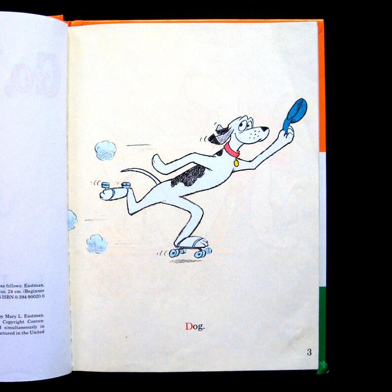 Vintage Book Go Dog. Go 1989 by Dr Seuss writing as PD Etsy