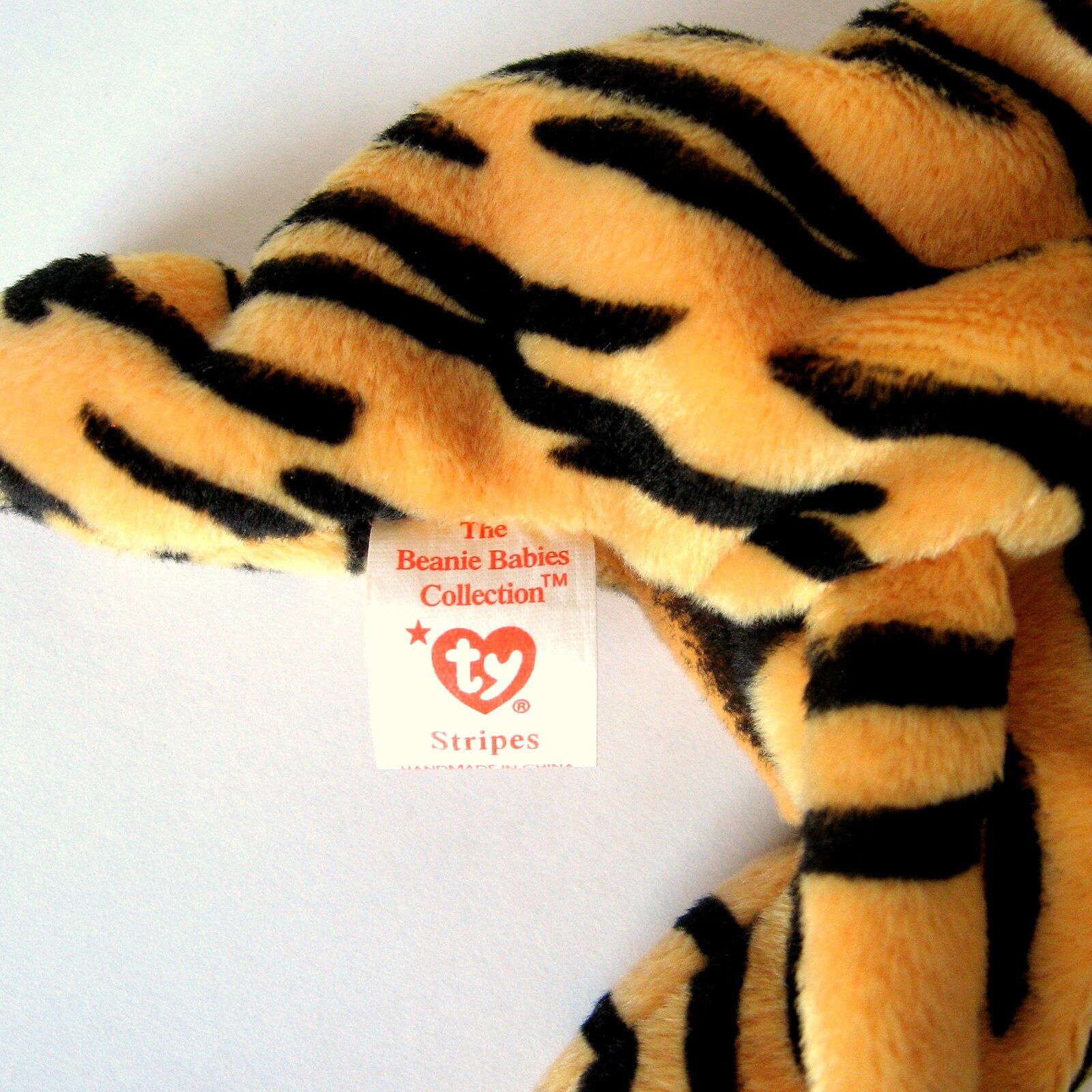 Vintage TY Beanie Baby Stripes the Tiger 1995 Plush toy | Etsy
