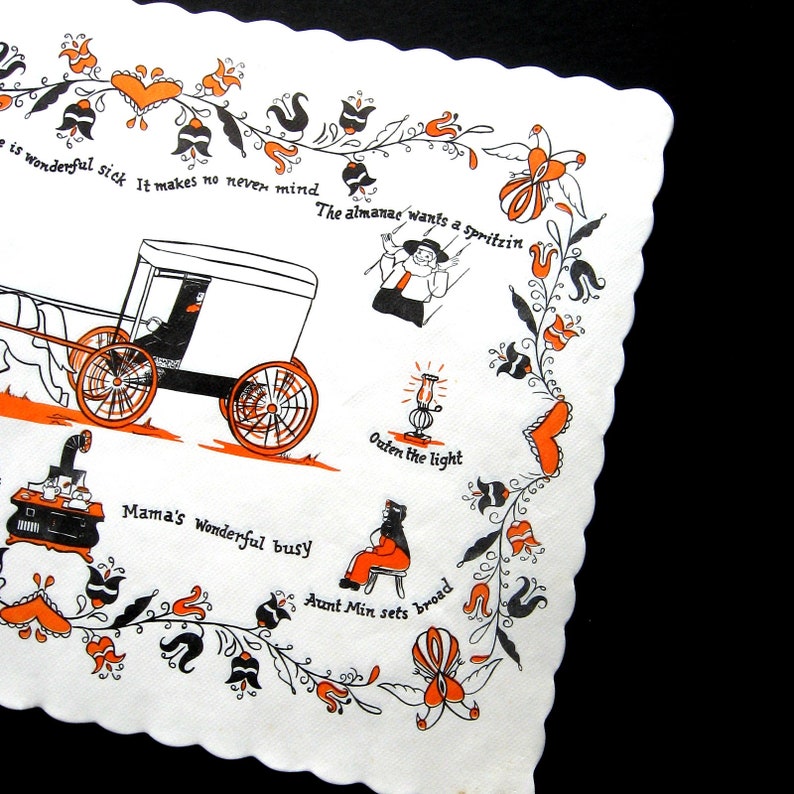 Vintage Paper Placemats Set of 24 Amish Theme Placemats 2 Etsy