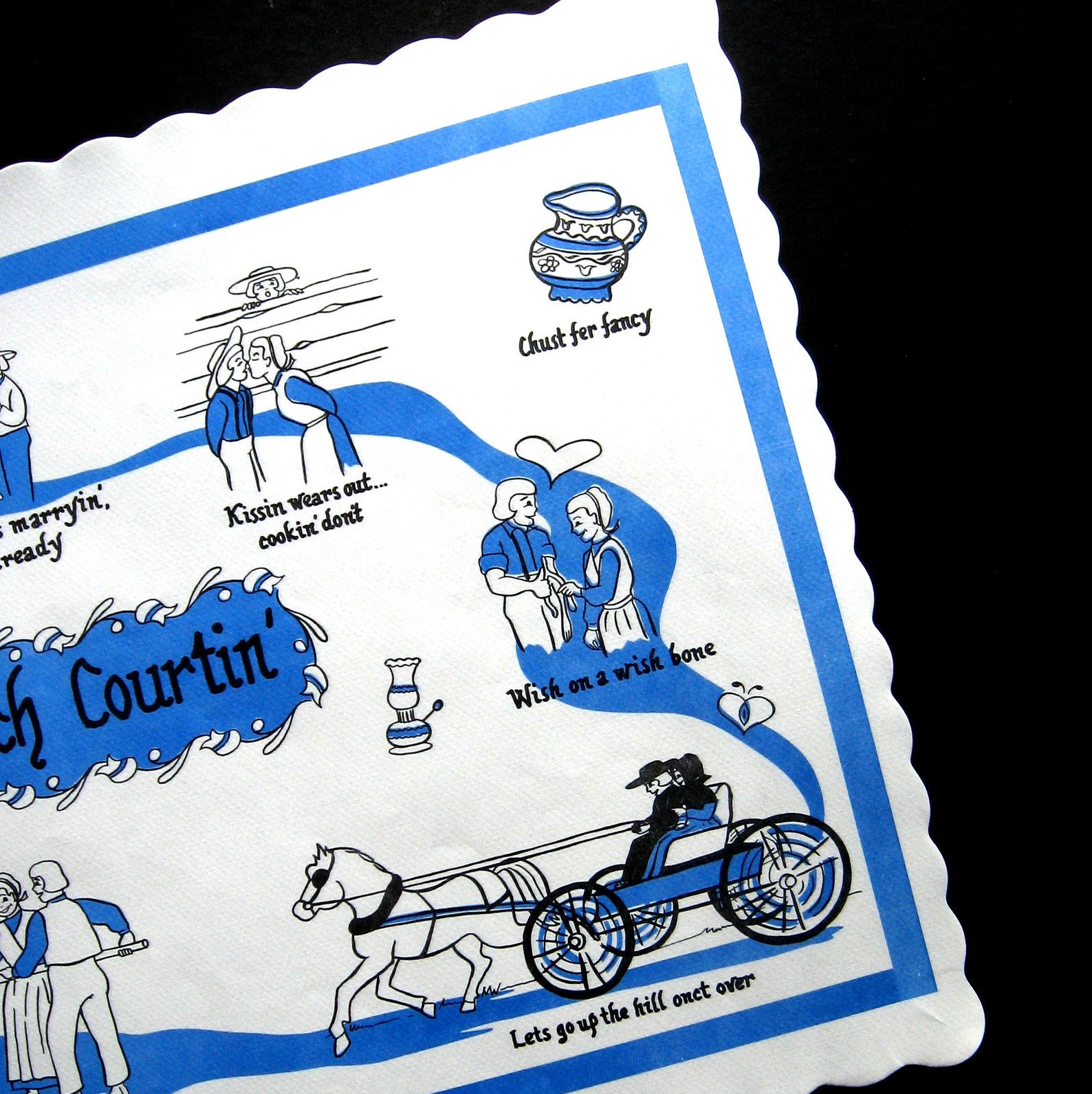 Vintage Paper Placemats Set of 24 Amish Theme Placemats 2 Etsy