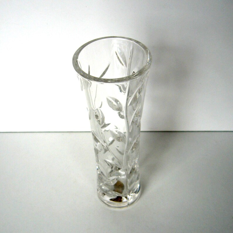 Vintage Vase Oneida Royal Crystal Rock Laurus Bud Vase Etsy