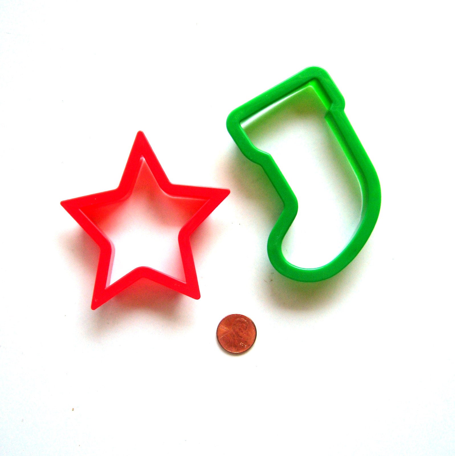 Vintage Christmas Cookie Cutters Set of 6 Plastic Cookie Etsy