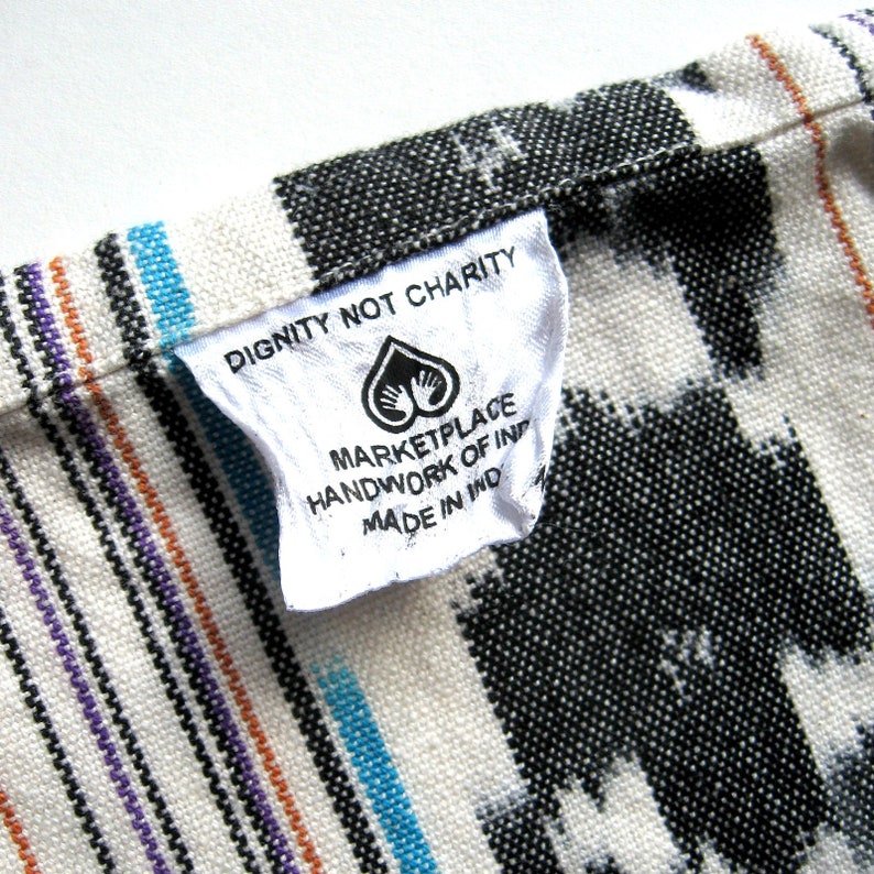 Vintage Kitchen/hand Towel Ikat Towel by Marketplace Etsy