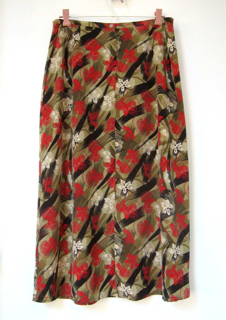 Vintage Skirt Sag Harbor Windy Day Skirt Floral and | Etsy