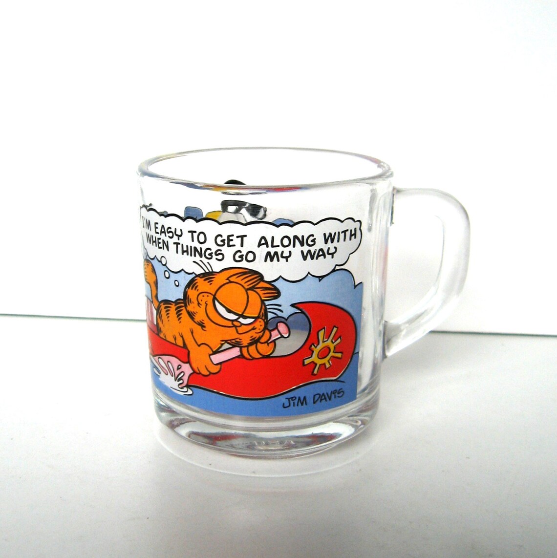 Vintage Garfield Mug I'm Easy to Get Along With 1978 Etsy