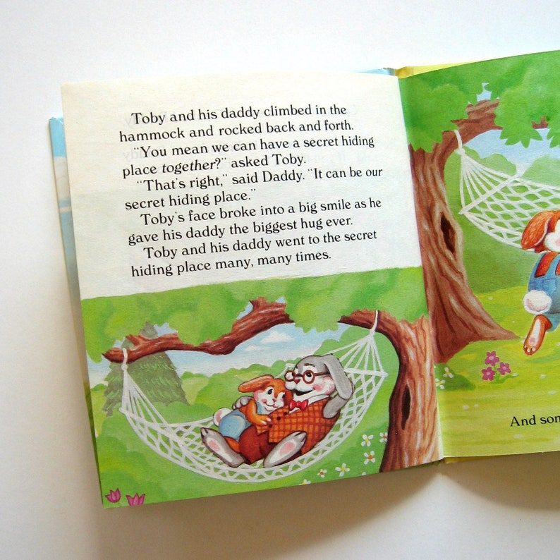 Vintage Book Toby Bunny's Secret Hiding Place 1988 A Etsy