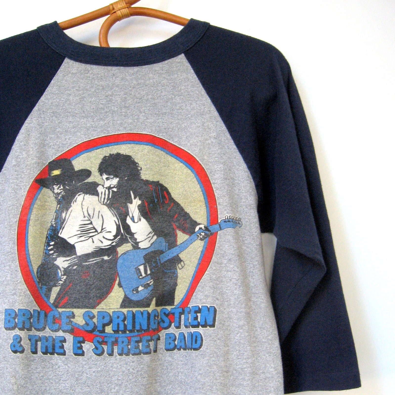 vintage 1984 Bruce Springsteen World Tour Jersey Shirt Kleding Gender-neutrale kleding volwassenen Tops & T-shirts 