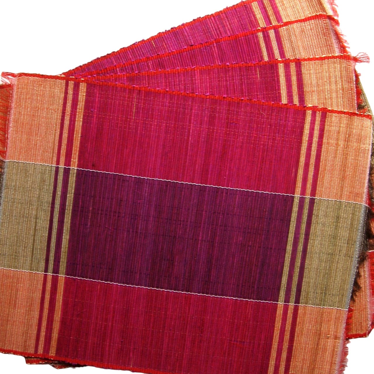 Vintage Placemats Woven Placemats Set of 4 Colorful Etsy