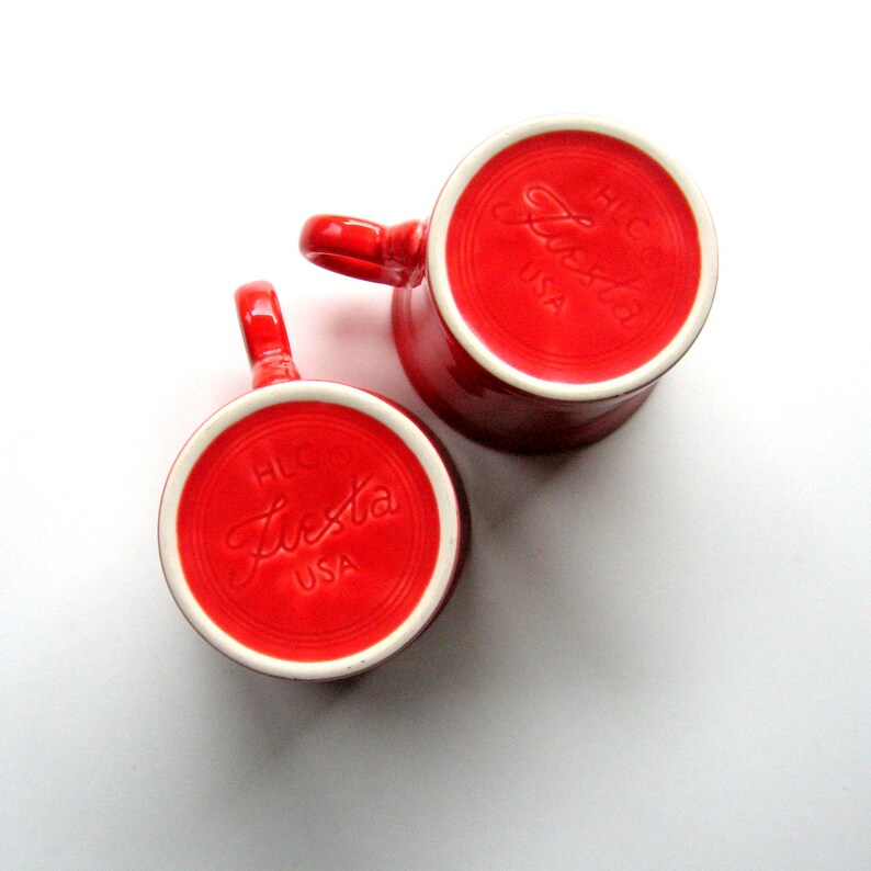 Vintage Mugs Set of 2 Fiesta Mugs Tom and Jerry Mugs Etsy