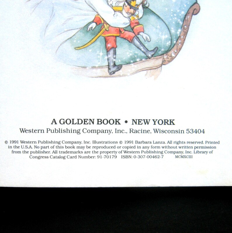 Vintage Book the Nutcracker Little Golden Book 1991 Etsy