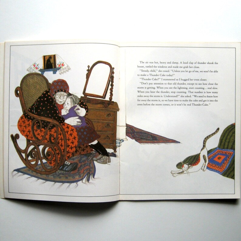 Vintage Book Thunder Cake 1992 by Patricia Polacco Etsy Vintage Book Thunder Cake 1992 by Patricia Polacco Etsy