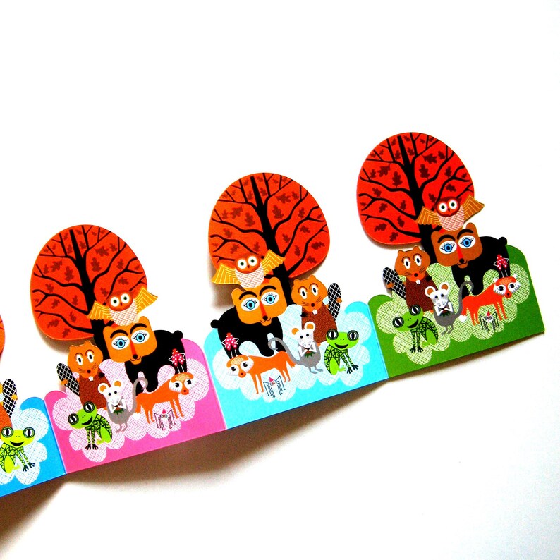 Vintage Greeting Card Die Cut Card Colorful Folded Card Etsy