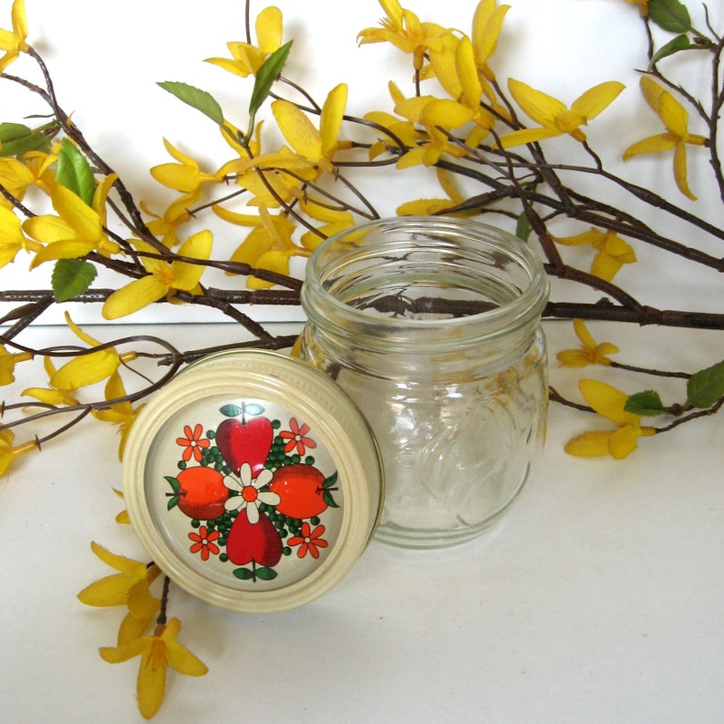 Vintage Glass Jam/jelly Jar by Kerr 1950s 2 Piece Screw Etsy