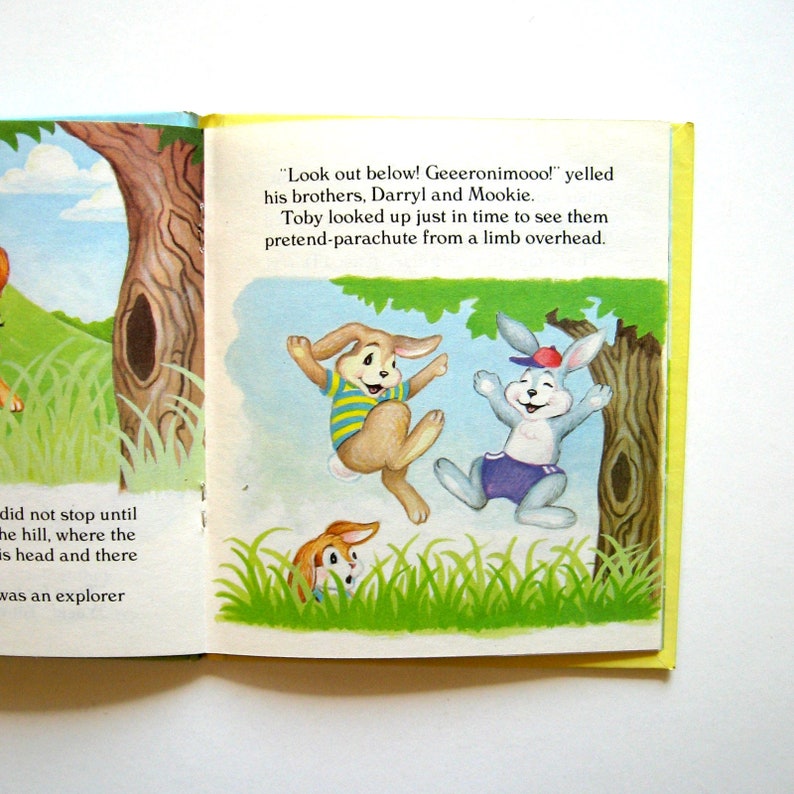 Vintage Book Toby Bunny's Secret Hiding Place 1988 A Etsy