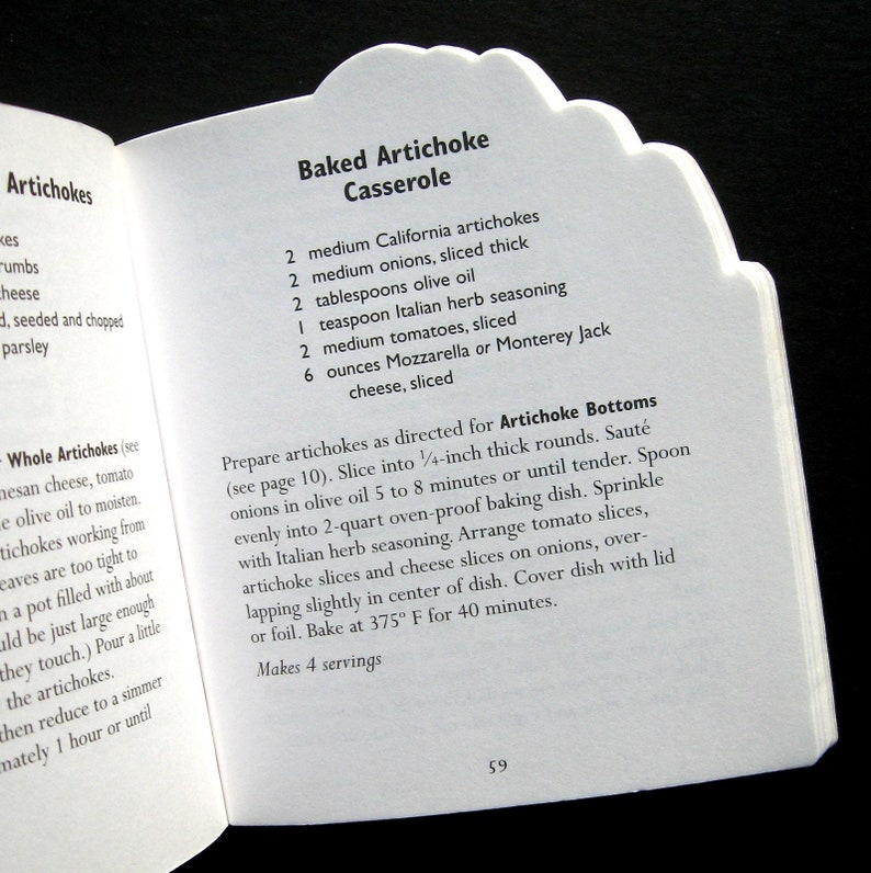 Vintage Book the California Artichoke Cookbook 1998 Etsy