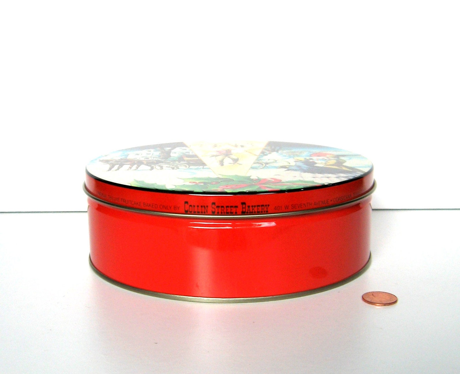 Vintage Tin Fruit Cake Tin by Collin Street Bakery Etsy