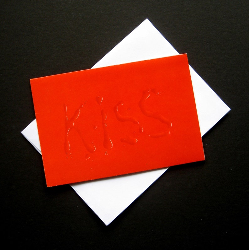 vintage blank note card kiss paper moon graphicsmike