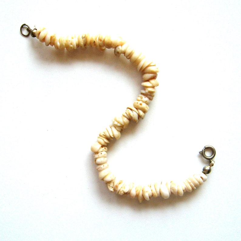 Vintage Bracelet Seashell Bracelet Tiny Seashells 7 Etsy