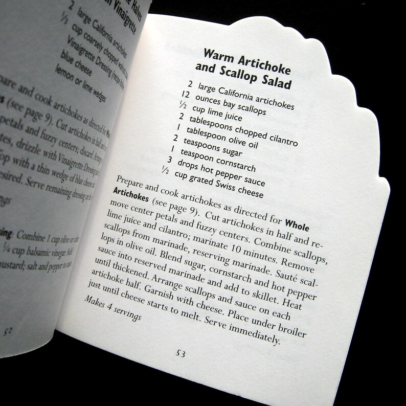 Vintage Book the California Artichoke Cookbook 1998 Etsy