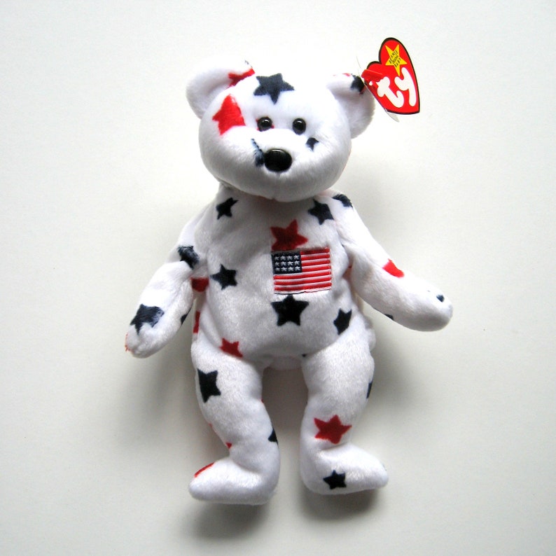 Vintage TY Beanie Baby Glory the Bear 1997 Plush Toy Etsy