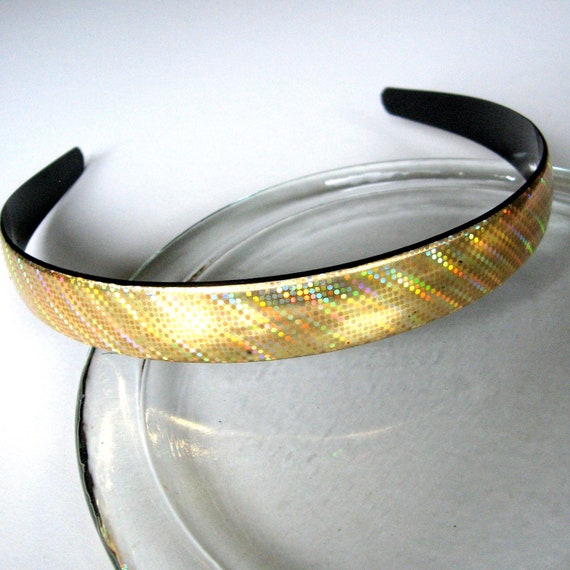 Vintage Headband - Plastic Holographic Headband -
