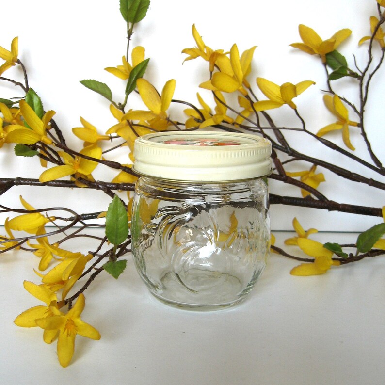 Vintage Glass Jam/jelly Jar by Kerr 1950s 2 Piece Screw Etsy