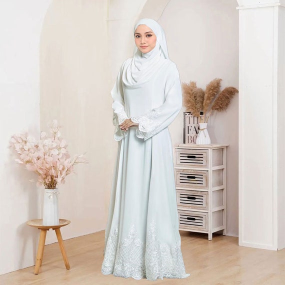 Jubah chiffon exclusive sales