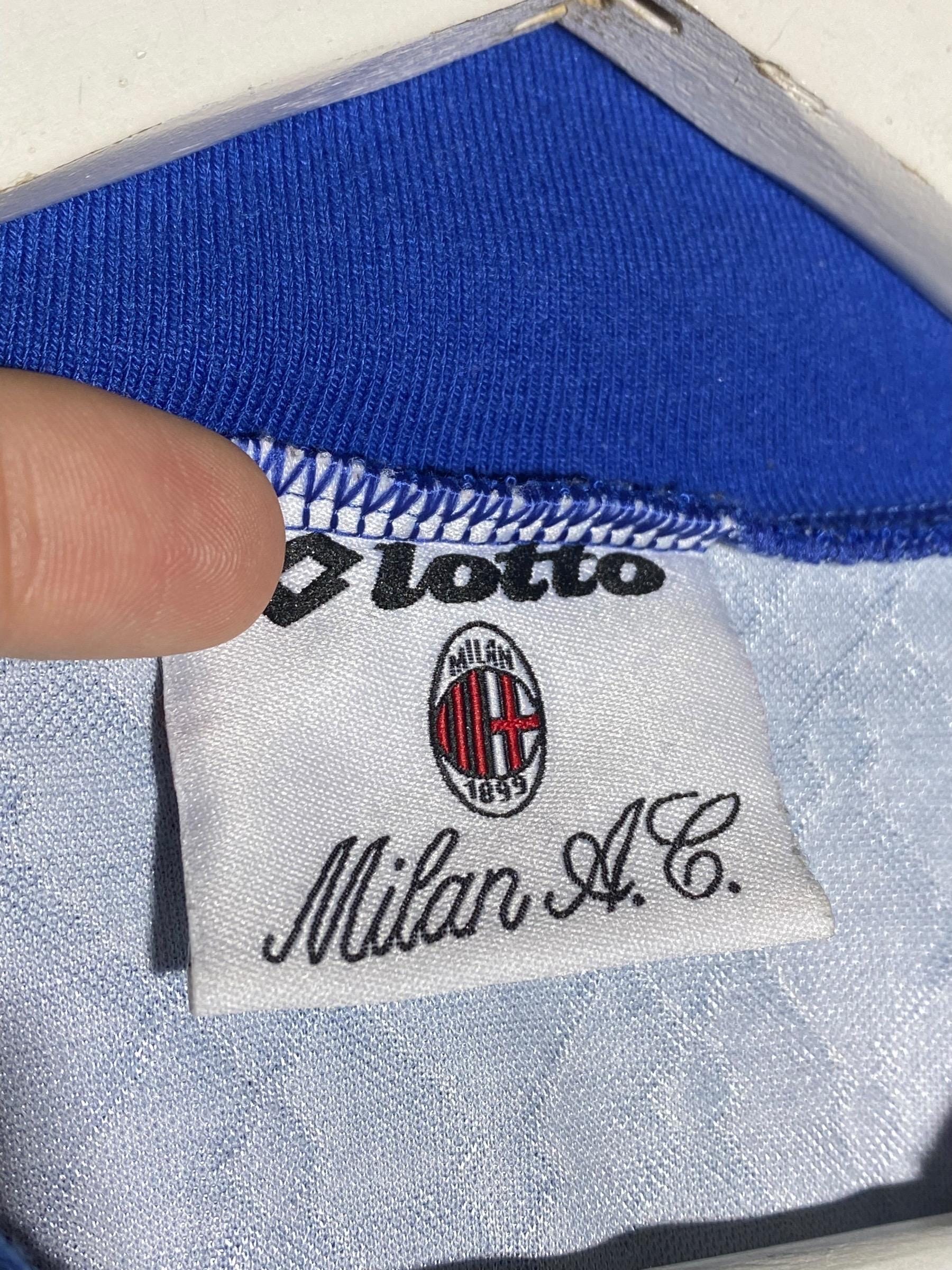 Vintage Lotto AC Milan 1995 1996 Fourth Football Shirt Soccer
