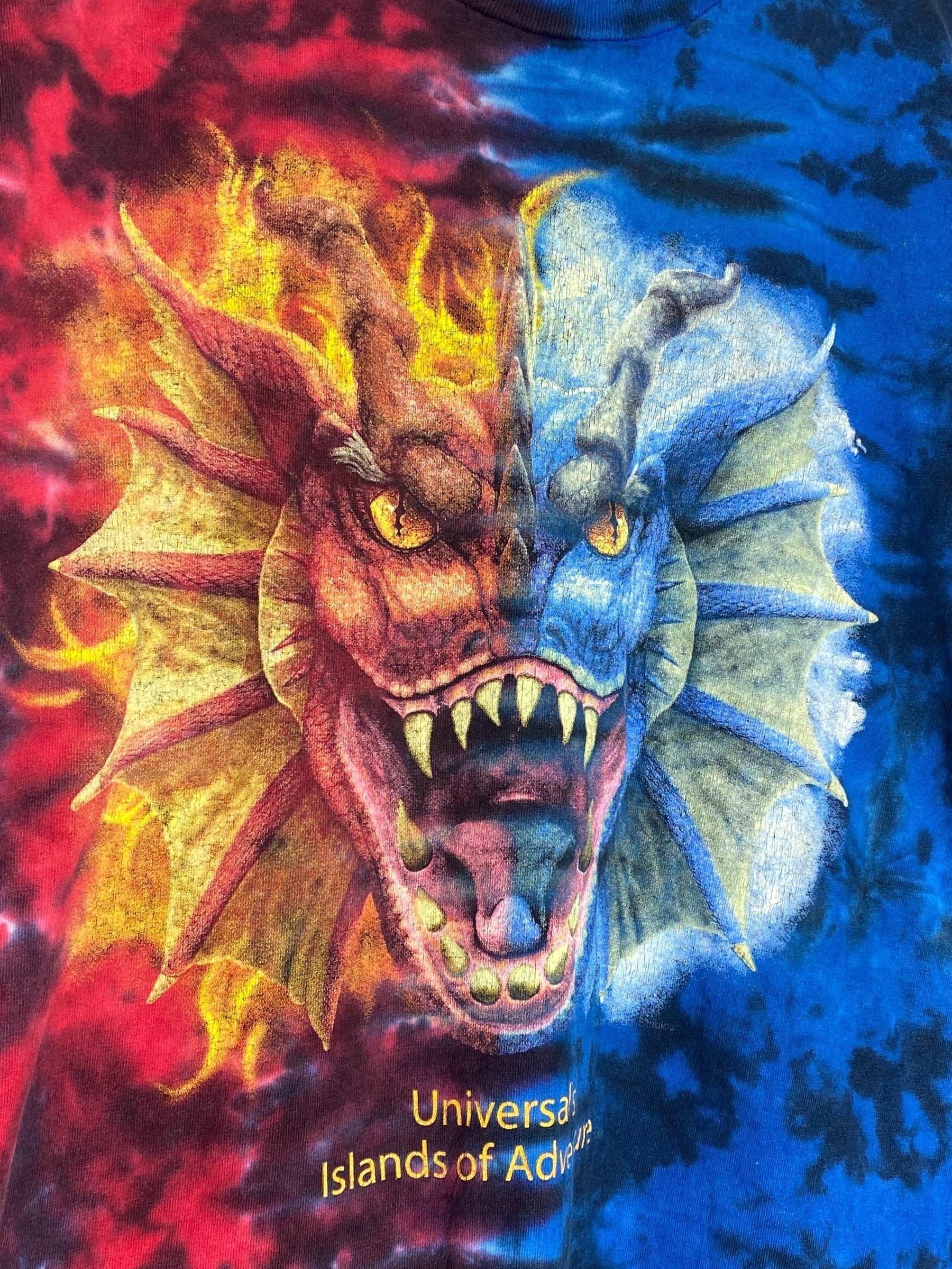Vintage 90s Universal Studios Islands of Adventure Duelling Dragon
