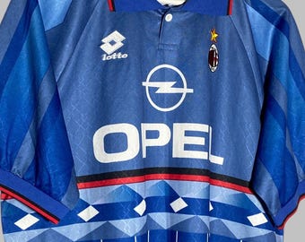 Vintage Lotto AC Milan 1995 1996 Fourth Football Shirt