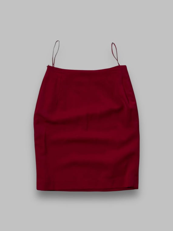 Ralph Lauren Purple Label, Vintage Ralph Lauren Collection Purple Label Hot Red Wool Skirt Women’s Size 8