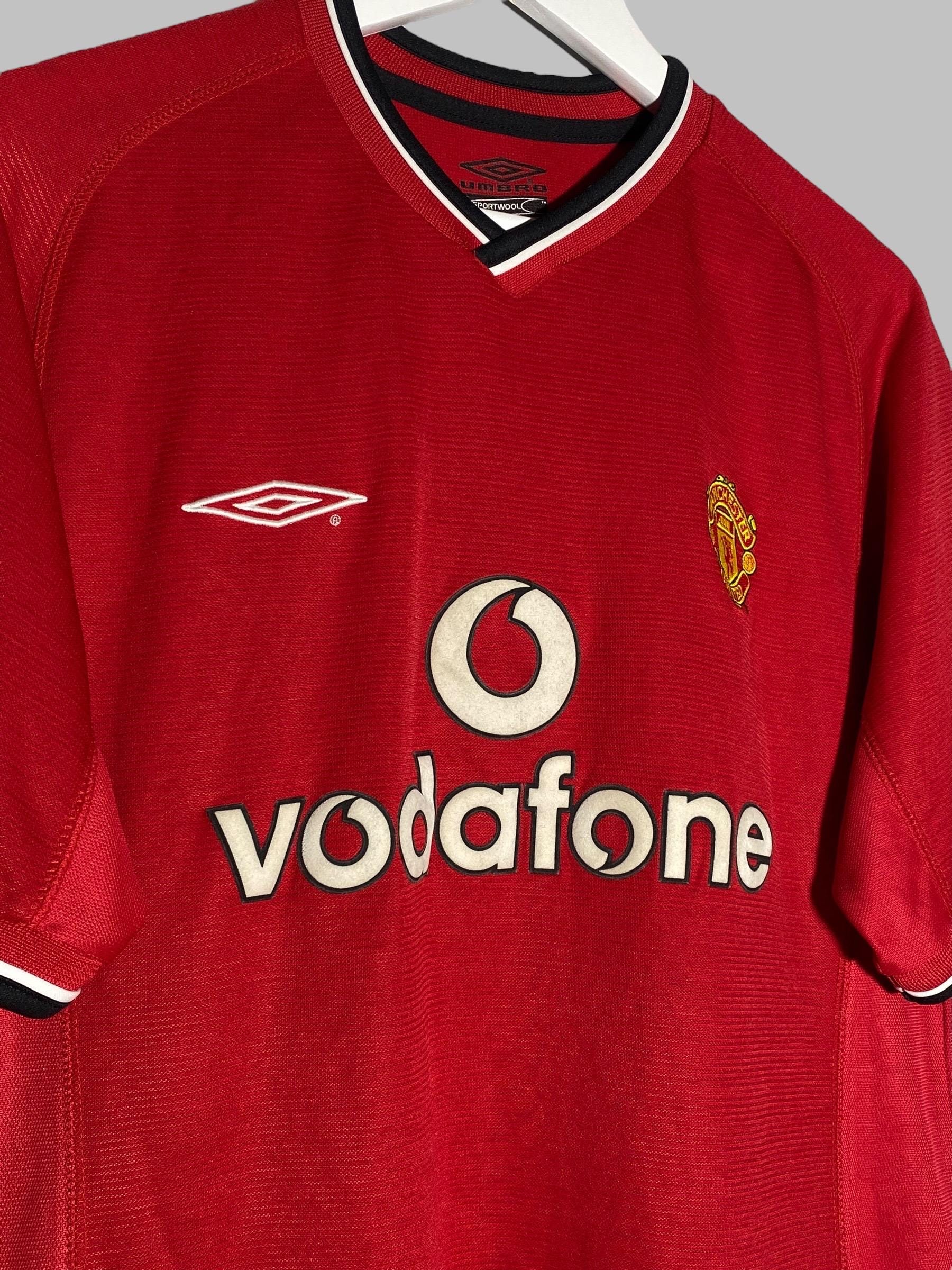 Vintage Umbro Manchester United 2000 2001 Home Football Shirt