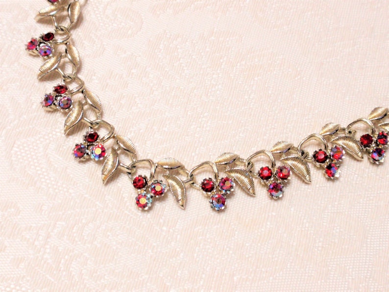 Vintage Rhinestone Choker Necklace & Earring Etsy