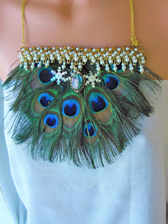 Jewel of the day: Forever 21 peacock feather necklace –  IntoTemptation…..jewellery musings