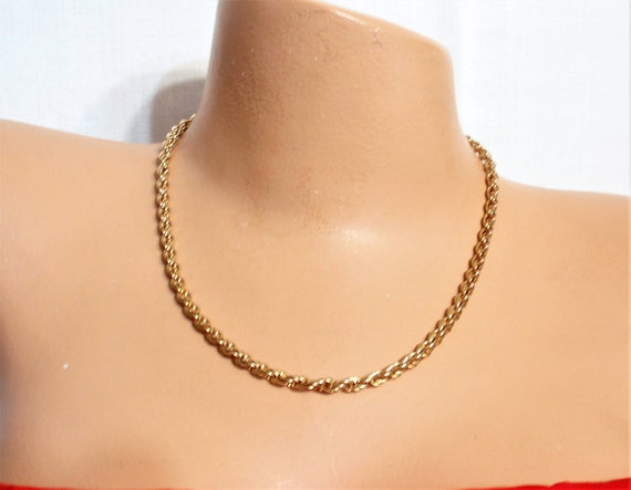 Joan Rivers Classy Vintage rope necklace ,Thick T… - image 2
