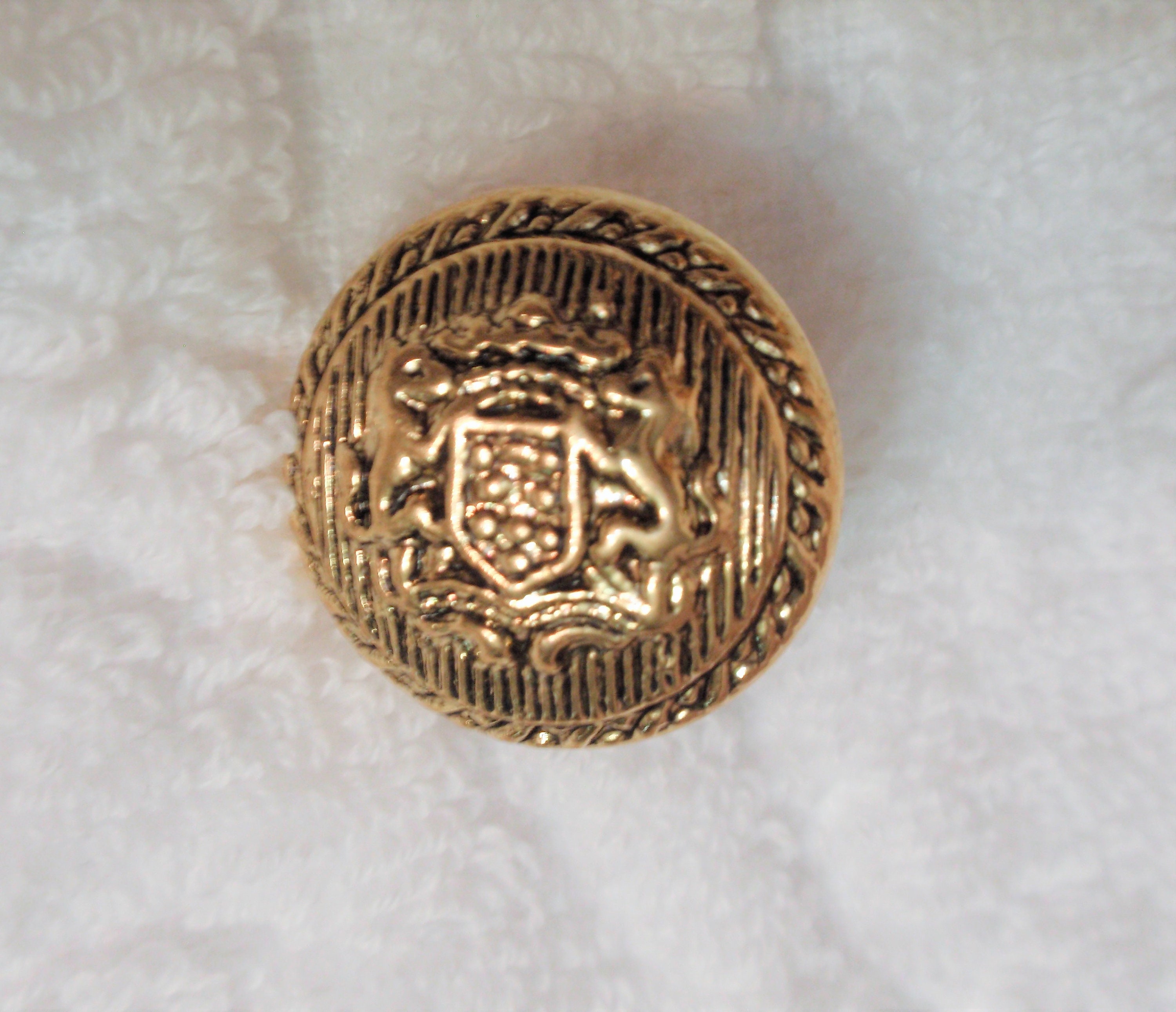 Coat of Arms buttons/21 mm/3/4 inch Vintage Coat buttons/gold Etsy