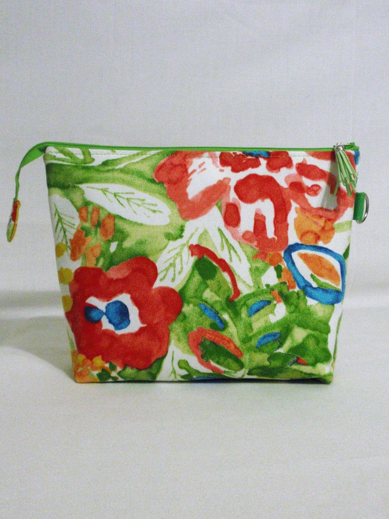 Craft Project Bag/Travel storage bag/Toiletry bag/Wet bag/Underwear bag /Handmade gift /Gift for her image 4