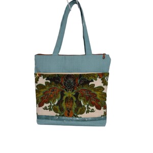 Tote Bag/ Handmade Tote Bag/Bags and Purses/ Handmade Gifts/ Travel Bag/ Gift for Her/ Multipocketed Bag /Multipurpose Work tote bag/Gifts