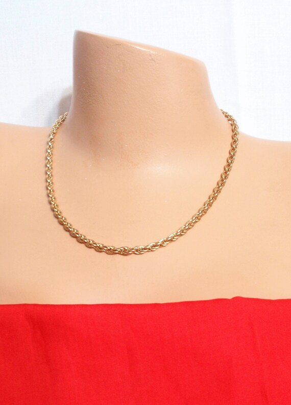 Joan Rivers Classy Vintage rope necklace ,Thick T… - image 4