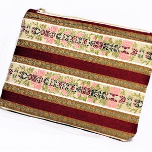 Zipper bag Fabric, Cell phone, Cash / Coupon /Toiletry bag/ Travel Eyeglass bag /Gift for her/ Handmade gifts