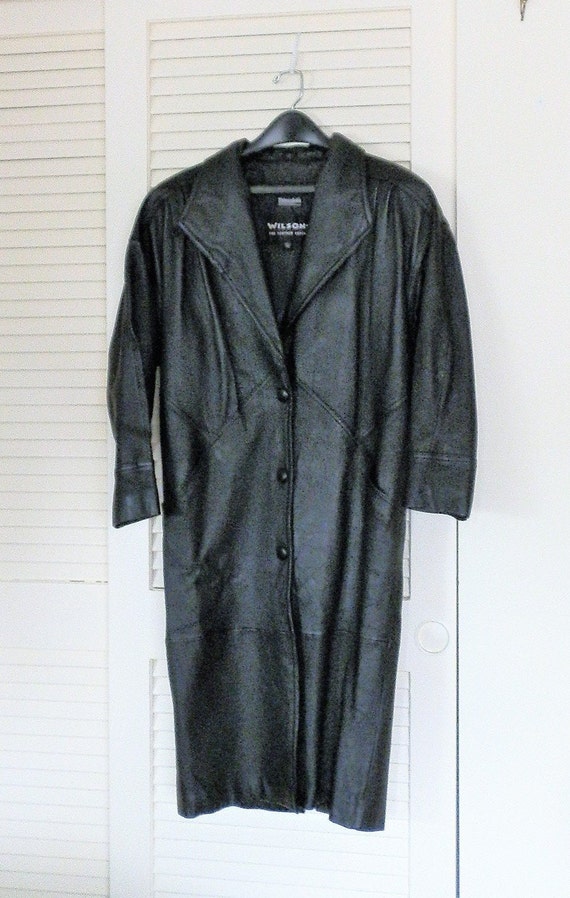 Vintage Wilson Leather Coat.Genuine 100% Leather.… - image 2