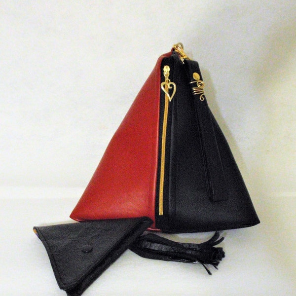 Triangle Purse Etsy