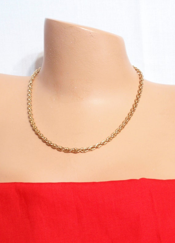 Joan Rivers Classy Vintage rope necklace ,Thick T… - image 7