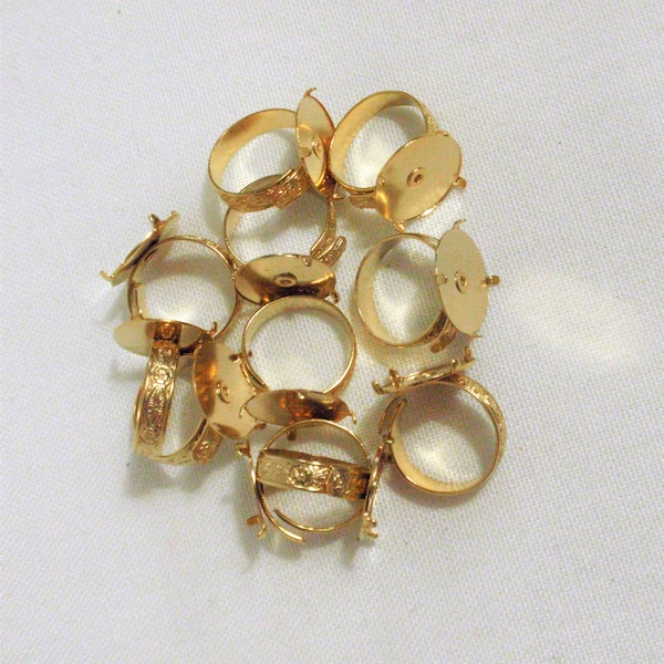 Brass Ring Blanks Etsy